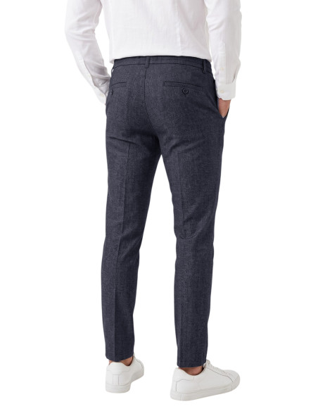 DeepSEA Erkek Slim Fit Kırçıllı Kumaş Pantolon – İpli Esnek Bel Likralı Spor Şık Pantolon 2700252