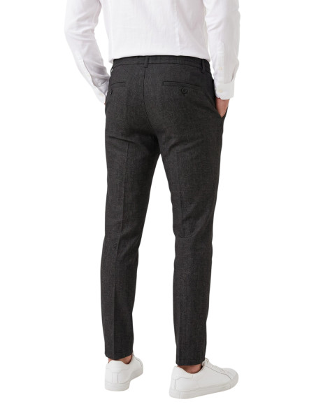 DeepSEA Erkek Slim Fit Kırçıllı Kumaş Pantolon – İpli Esnek Bel Likralı Spor Şık Pantolon 2700252