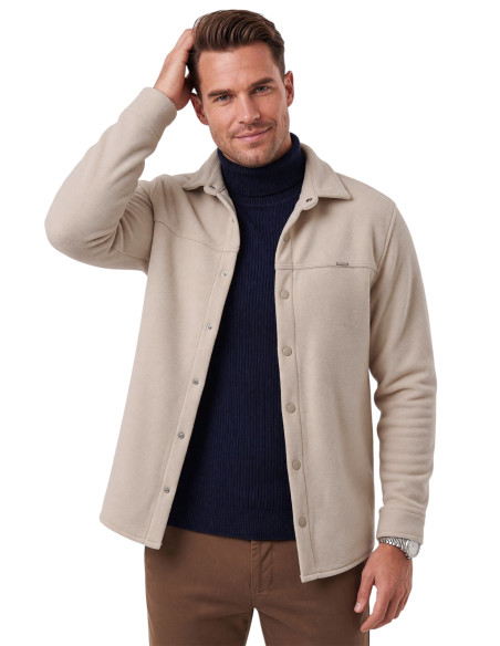 DeepSEA Erkek Regular Fit Likralı Kaşe Ceket – Yumuşak Dokulu Çıtçıtlı Cepsiz 2600760