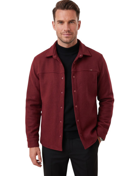 DeepSEA Erkek Regular Fit Likralı Kaşe Ceket – Yumuşak Dokulu Çıtçıtlı Cepsiz 2600760