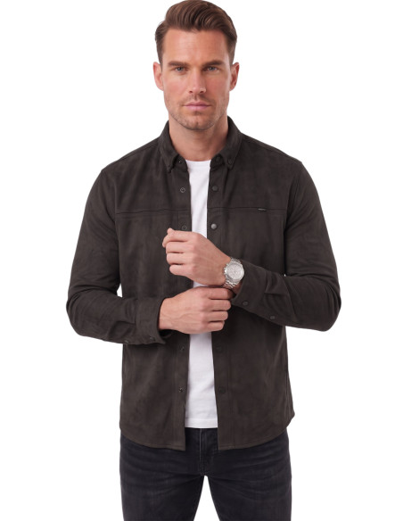 DeepSEA Premium Süet Dokulu Slim Fit Erkek Gömlek - Ceket Formunda 2500556