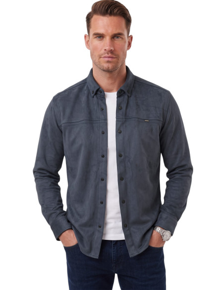 DeepSEA Premium Süet Dokulu Slim Fit Erkek Gömlek - Ceket Formunda 2500556