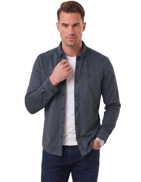 DeepSEA Premium Süet Dokulu Slim Fit Erkek Gömlek - Ceket Formunda 2500556