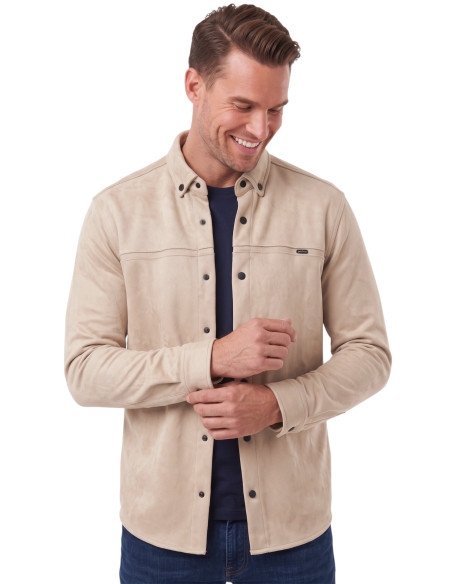 DeepSEA Premium Süet Dokulu Slim Fit Erkek Gömlek - Ceket Formunda 2500556