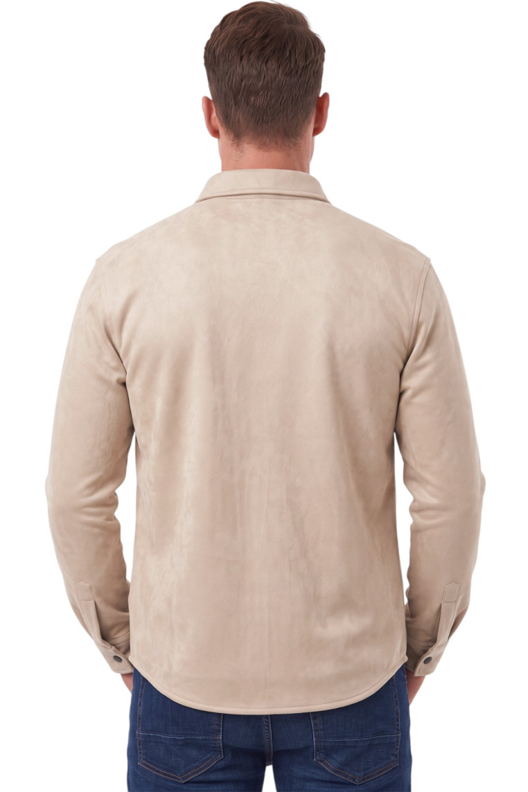 DeepSEA Premium Süet Dokulu Slim Fit Erkek Gömlek - Ceket Formunda 2500556