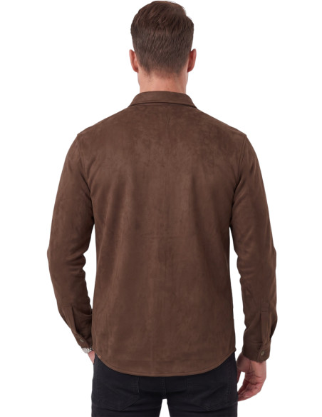 DeepSEA Premium Süet Dokulu Slim Fit Erkek Gömlek - Ceket Formunda 2500556