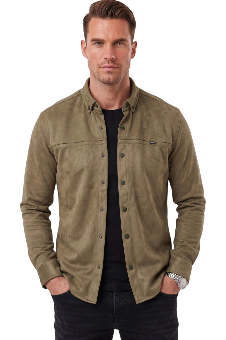 DeepSEA Premium Süet Dokulu Slim Fit Erkek Gömlek - Ceket Formunda 2500556