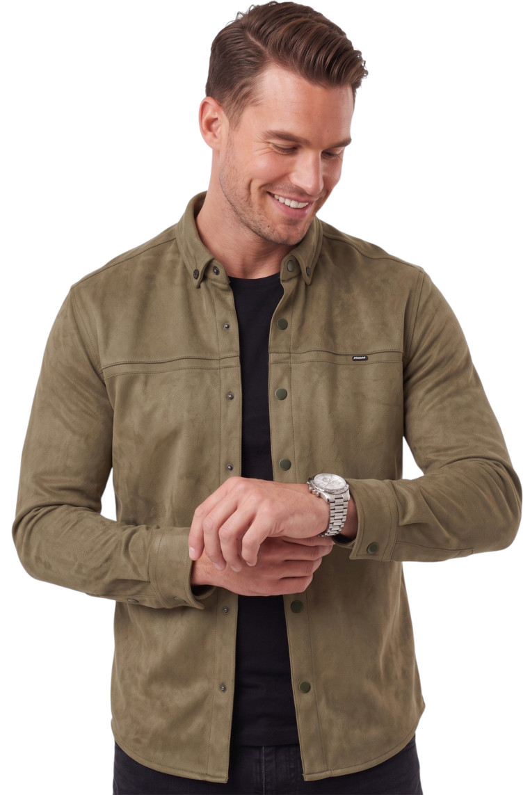 DeepSEA Premium Süet Dokulu Slim Fit Erkek Gömlek - Ceket Formunda 2500556