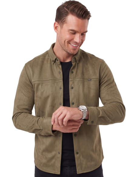 DeepSEA Premium Süet Dokulu Slim Fit Erkek Gömlek - Ceket Formunda 2500556