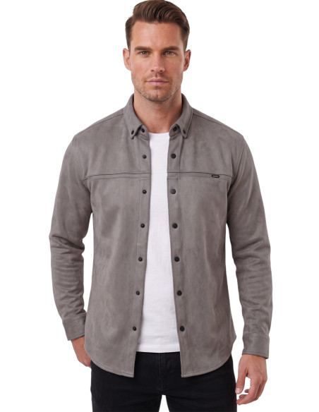 DeepSEA Premium Süet Dokulu Slim Fit Erkek Gömlek - Ceket Formunda 2500556