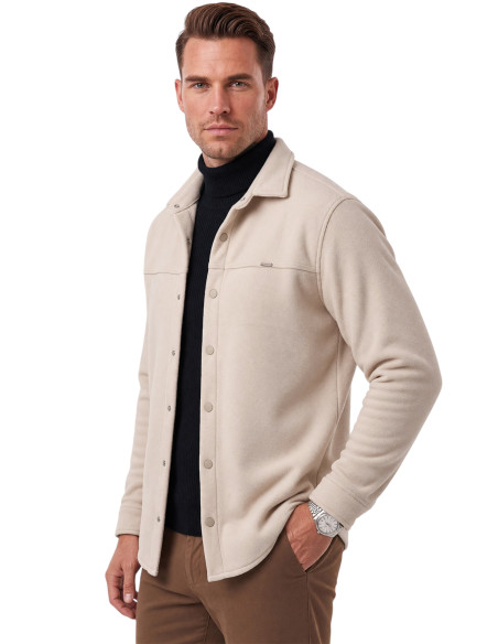 DeepSEA Erkek Regular Fit Likralı Kaşe Ceket – Yumuşak Dokulu Çıtçıtlı Cepsiz 2600760