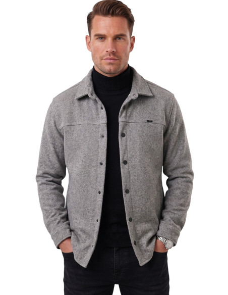 DeepSEA Erkek Regular Fit Likralı Kaşe Ceket – Yumuşak Dokulu Çıtçıtlı Cepsiz 2600760