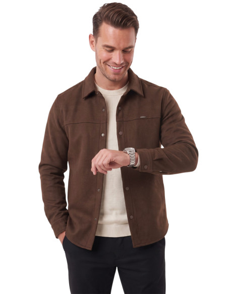 DeepSEA Erkek Regular Fit Likralı Kaşe Ceket – Yumuşak Dokulu Çıtçıtlı Cepsiz 2600760