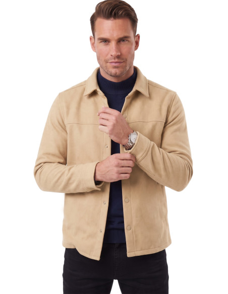 DeepSEA Erkek Regular Fit Likralı Kaşe Ceket – Yumuşak Dokulu Çıtçıtlı Cepsiz 2600760