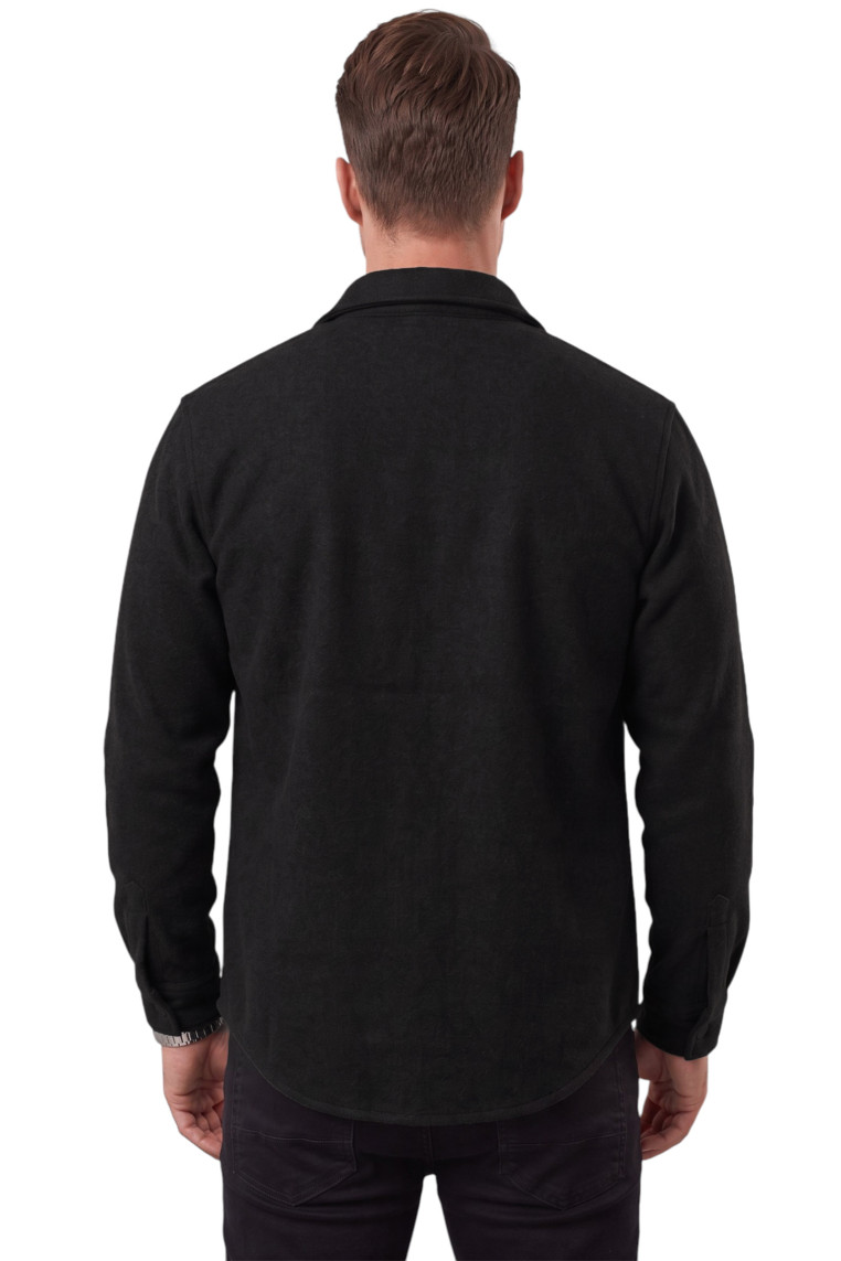 DeepSEA Erkek Regular Fit Likralı Kaşe Ceket – Yumuşak Dokulu Çıtçıtlı Cepsiz 2600760