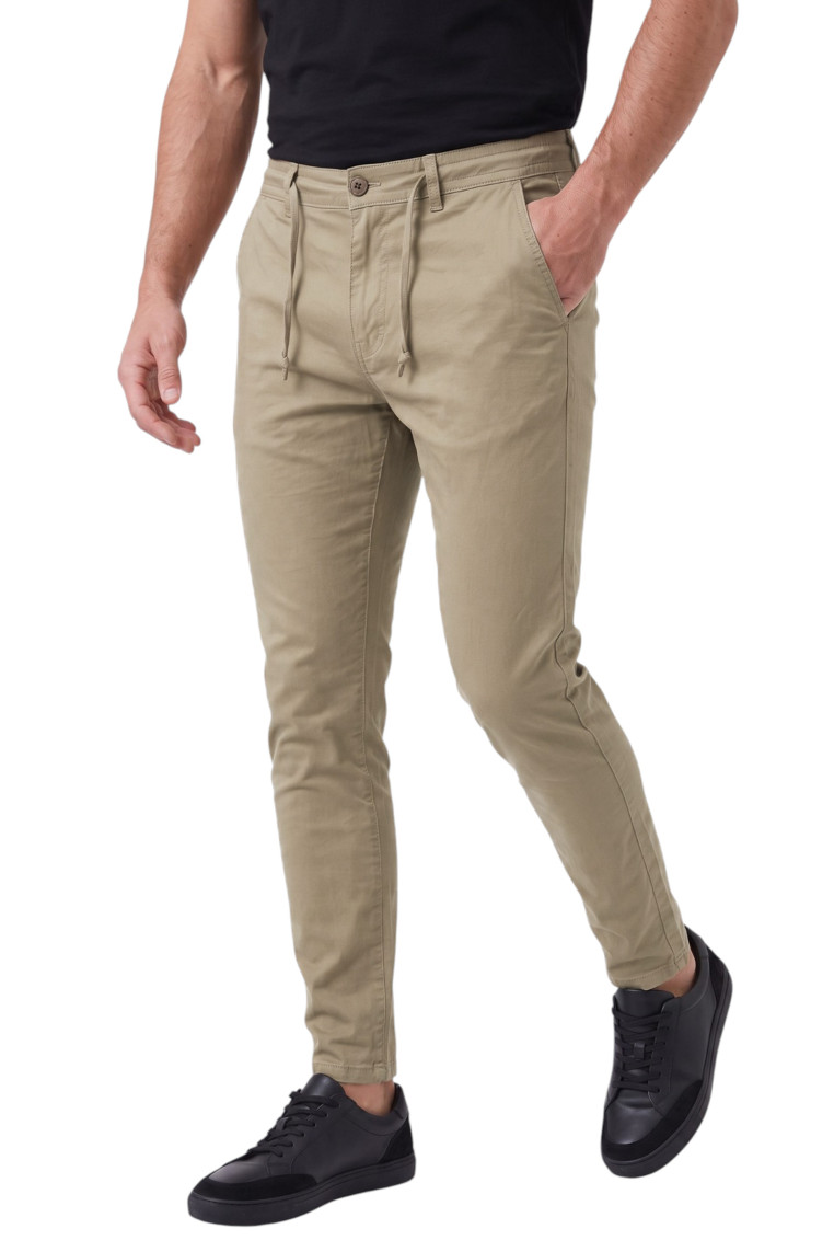 DeepSEA Erkek Slim Fit Likralı Jogger Pantolon – Beli Lastikli İpli Esnek Spor Pantolon 2700523