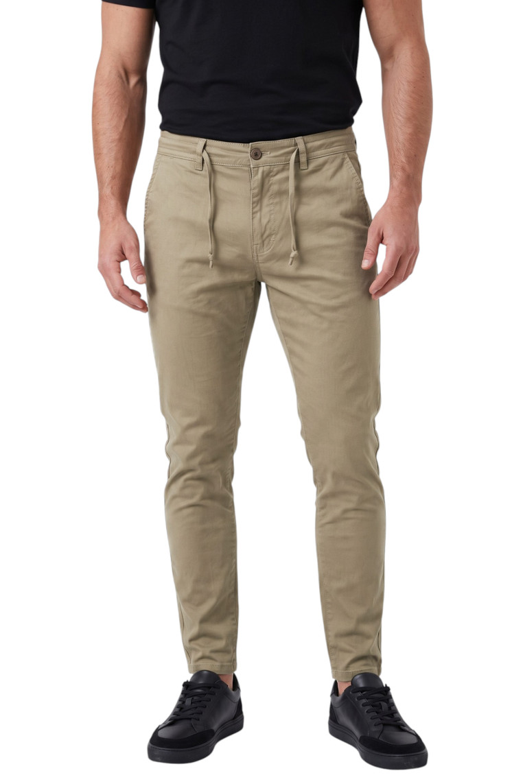 DeepSEA Erkek Slim Fit Likralı Jogger Pantolon – Beli Lastikli İpli Esnek Spor Pantolon 2700523