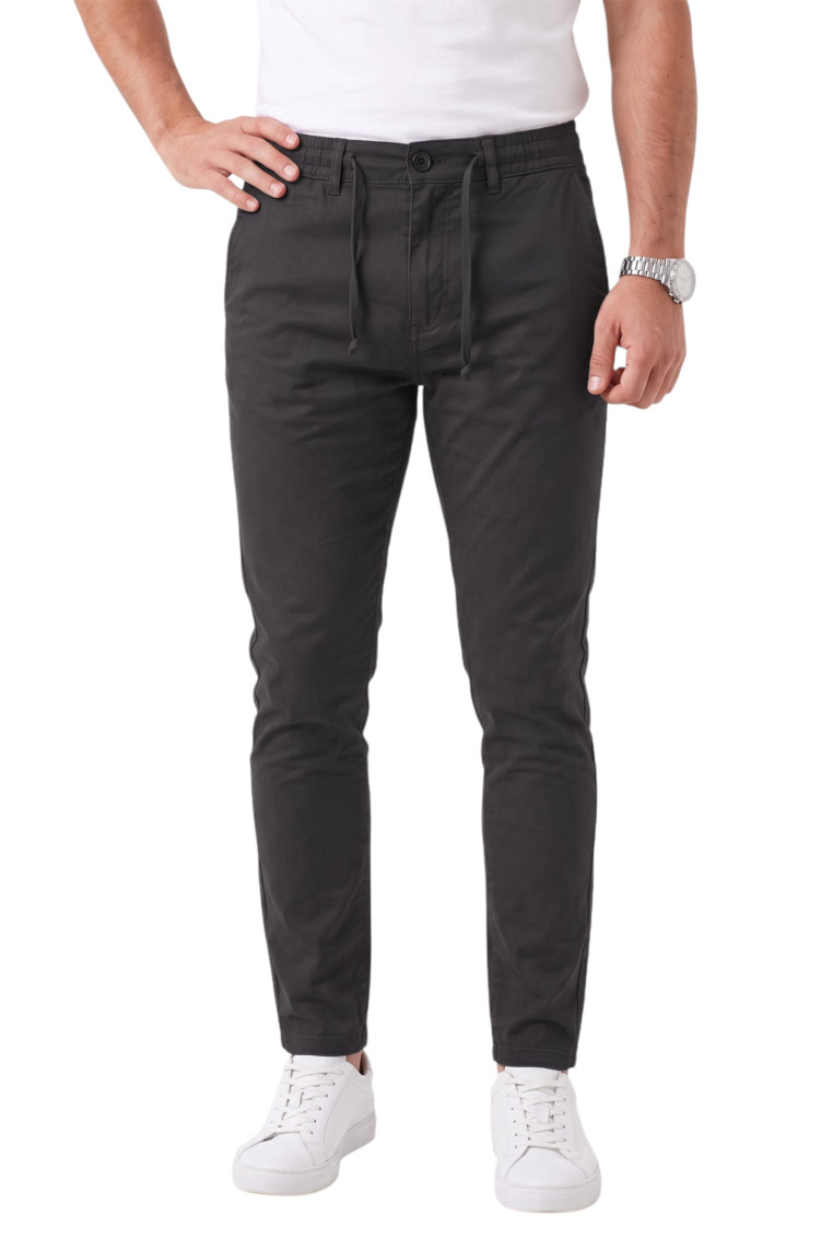 DeepSEA Erkek Slim Fit Likralı Jogger Pantolon – Beli Lastikli İpli Esnek Spor Pantolon 2700523