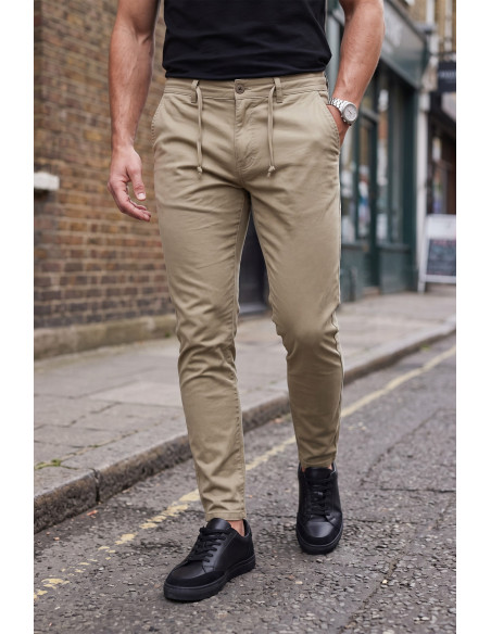 DeepSEA Erkek Slim Fit Likralı Jogger Pantolon – Beli Lastikli İpli Esnek Spor Pantolon 2700523