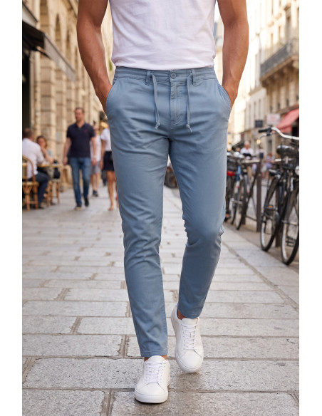 DeepSEA Erkek Slim Fit Likralı Jogger Pantolon – Beli Lastikli İpli Esnek Spor Pantolon 2700523
