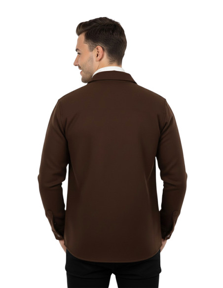 DeepSEA  Erkek Kaşe Ceket Mont – Rahat Kesim Cepli Çıtçıtlı Ceket 2500559