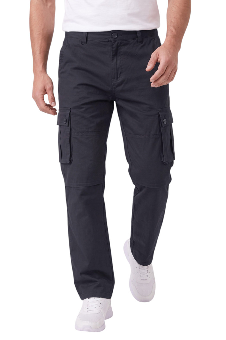 DeepSEA Erkek Relaxed Fit Bol Kesim Likralı Outdoor Kargo Pantolon – Çok Cepli Geniş Paça 1705421