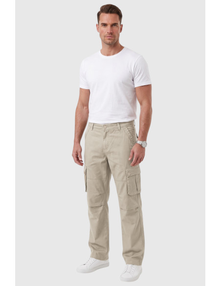 DeepSEA Erkek Relaxed Fit Bol Kesim Likralı Outdoor Kargo Pantolon – Çok Cepli Geniş Paça 1705421