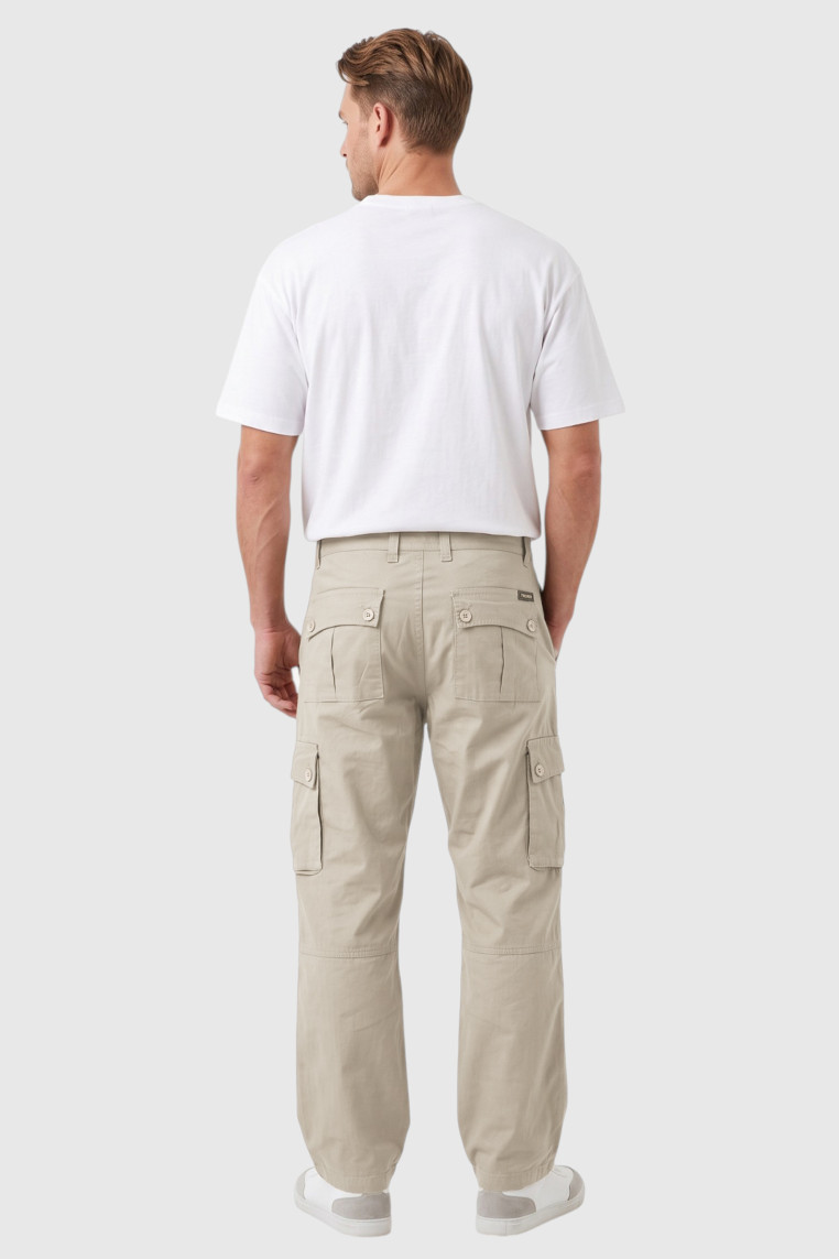 DeepSEA Erkek Relaxed Fit Bol Kesim Likralı Outdoor Kargo Pantolon – Çok Cepli Geniş Paça 1705421