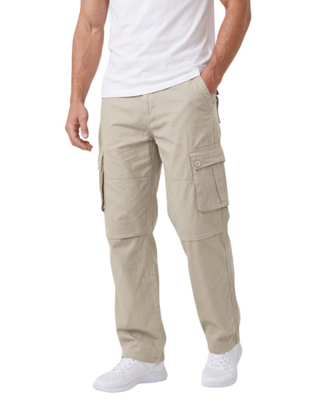 DeepSEA Erkek Relaxed Fit Bol Kesim Likralı Outdoor Kargo Pantolon – Çok Cepli Geniş Paça 1705421
