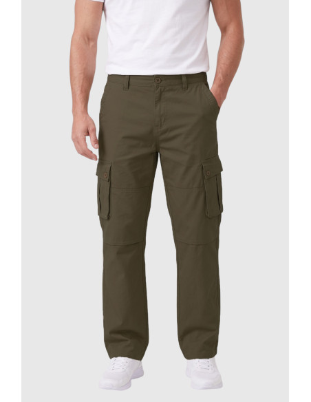 DeepSEA Erkek Relaxed Fit Bol Kesim Likralı Outdoor Kargo Pantolon – Çok Cepli Geniş Paça 1705421