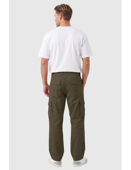 DeepSEA Erkek Relaxed Fit Bol Kesim Likralı Outdoor Kargo Pantolon – Çok Cepli Geniş Paça 1705421