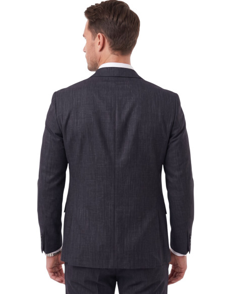 DeepSEA Erkek Slim Fit Kırçıllı Takım Elbise – İpli Lastikli Pantolon Spor Şık Takım Elbise 2701841