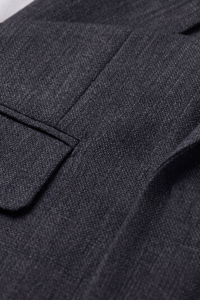 DeepSEA Erkek Slim Fit Kırçıllı Takım Elbise – İpli Lastikli Pantolon Spor Şık Takım Elbise 2701841