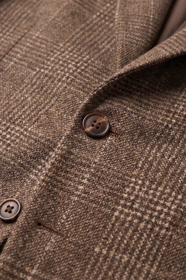 DeepSEA Erkek Slim Fit Likralı Blazer Ceket – Gofre Dokulu Esnek Çift Düğmeli Spor Ceket 2600813