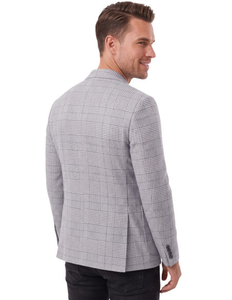 DeepSEA Erkek Slim Fit Likralı Blazer Ceket – Gofre Dokulu Esnek Çift Düğmeli Spor Ceket 2600813