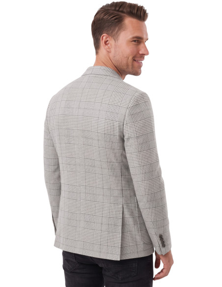 DeepSEA Erkek Slim Fit Likralı Blazer Ceket – Gofre Dokulu Esnek Çift Düğmeli Spor Ceket 2600813
