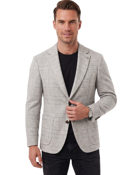 DeepSEA Erkek Slim Fit Likralı Blazer Ceket – Gofre Dokulu Esnek Çift Düğmeli Spor Ceket 2600813