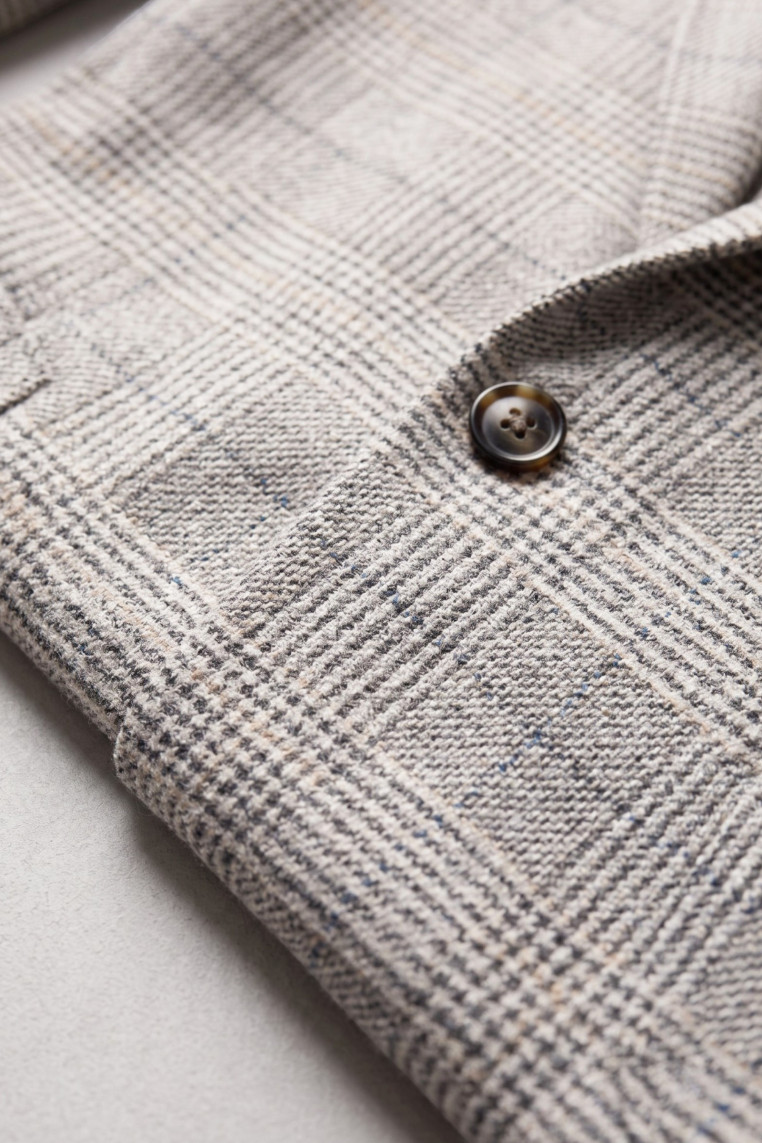 DeepSEA Erkek Slim Fit Ekose Blazer Ceket – Astarlı Kışlık Şık Spor Ceket 2702420