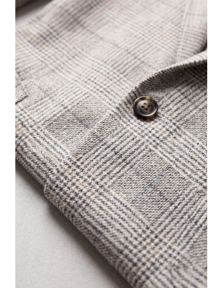 DeepSEA Erkek Slim Fit Ekose Blazer Ceket – Astarlı Kışlık Şık Spor Ceket 2702420