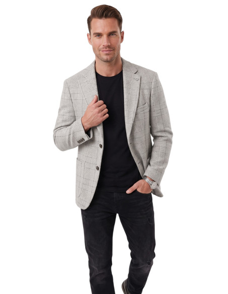 DeepSEA Erkek Slim Fit Ekose Blazer Ceket – Astarlı Kışlık Şık Spor Ceket 2702420
