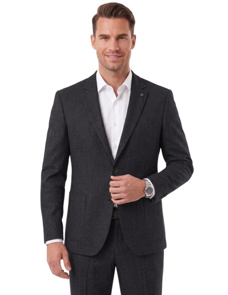 DeepSEA Erkek Slim Fit Balıksırtı Kırçıllı Kışlık Takım Elbise – Çift Düğmeli Spor Şık 2703329