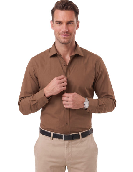 DeepSEA Erkek Slim Fit Pamuk Saten Gömlek – Kolay Ütülenebilir, Büyük Beden Seçenekli 2209615