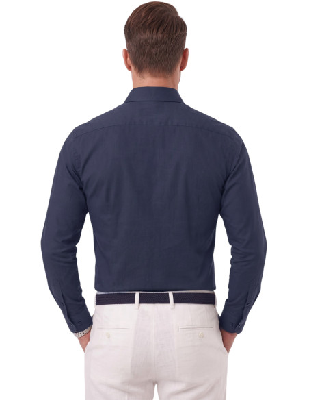 DeepSEA Erkek Slim Fit Pamuk Saten Gömlek – Kolay Ütülenebilir, Büyük Beden Seçenekli 2209615