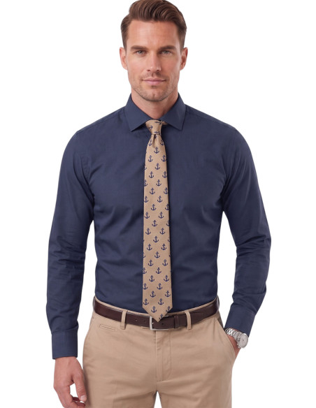 DeepSEA Erkek Slim Fit Pamuk Saten Gömlek – Kolay Ütülenebilir, Büyük Beden Seçenekli 2209615