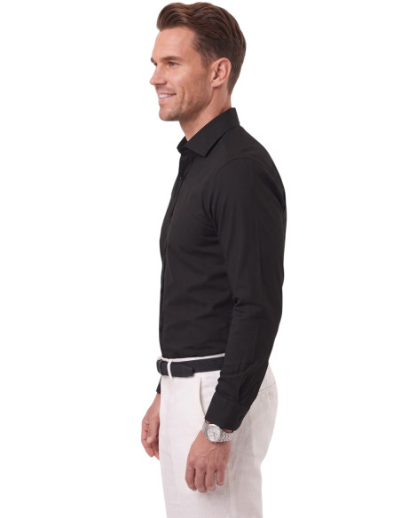 DeepSEA Erkek Slim Fit Pamuk Saten Gömlek – Kolay Ütülenebilir, Büyük Beden Seçenekli 2209615