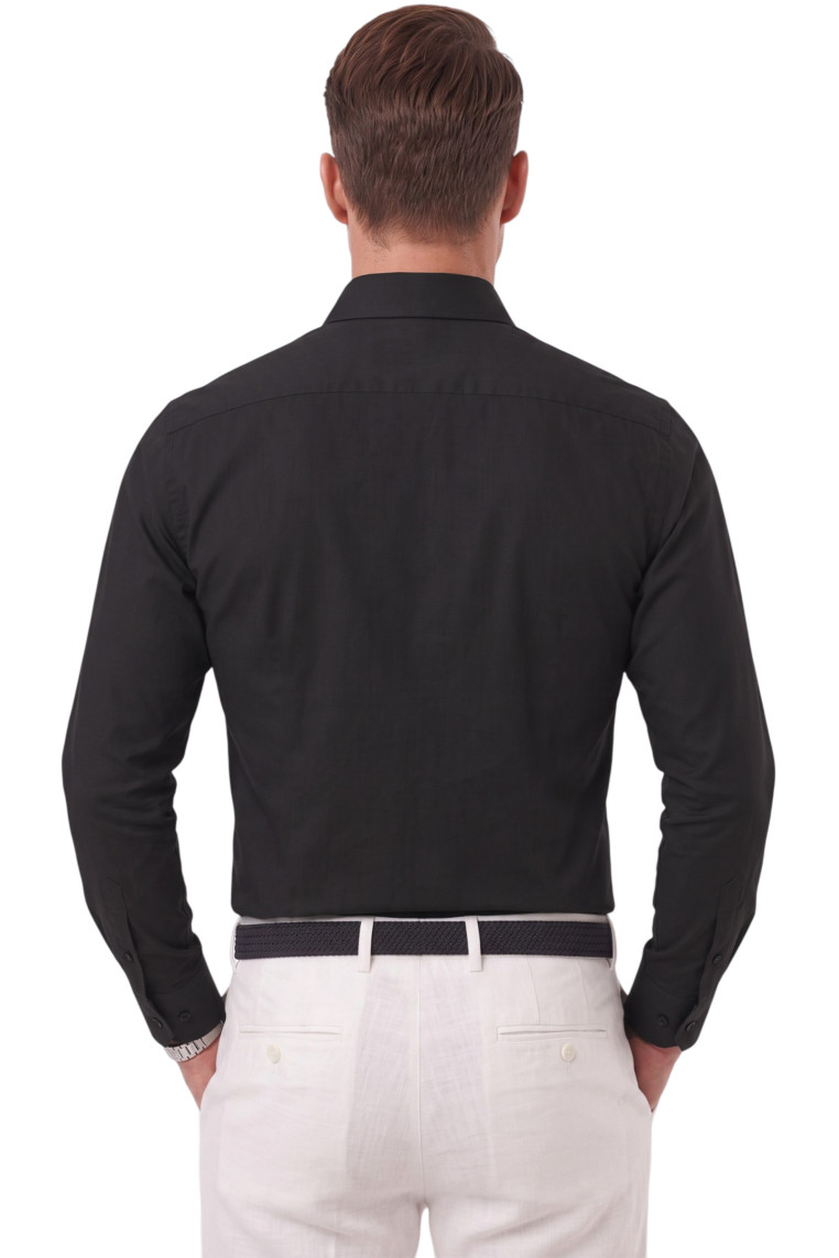 DeepSEA Erkek Slim Fit Pamuk Saten Gömlek – Kolay Ütülenebilir, Büyük Beden Seçenekli 2209615