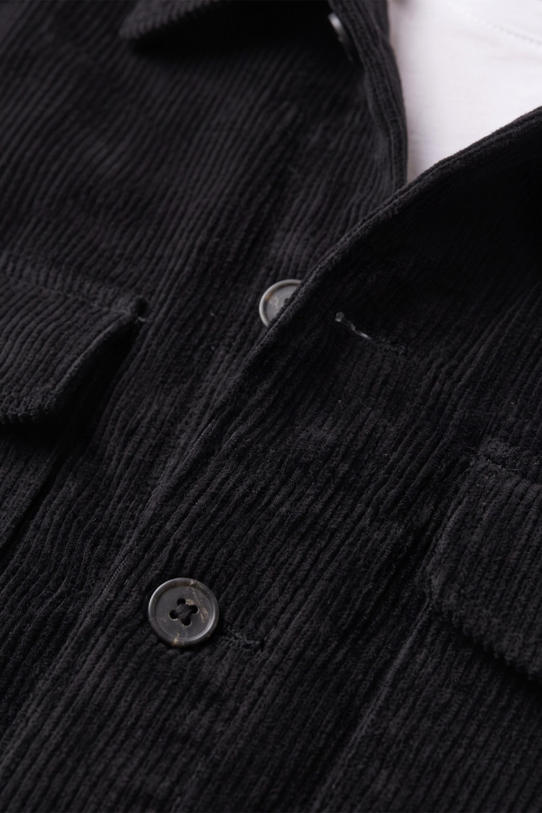 DeepSEA Erkek Slim Fit Fitilli Kadife Ceket – %100 Pamuk Düğmeli Cepli Astarsız 2701104