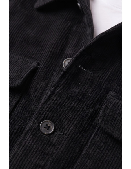 DeepSEA Erkek Slim Fit Fitilli Kadife Ceket – %100 Pamuk Düğmeli Cepli Astarsız 2701104