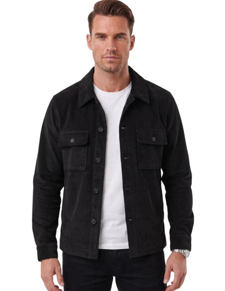 DeepSEA Erkek Slim Fit Fitilli Kadife Ceket – %100 Pamuk Düğmeli Cepli Astarsız 2701104