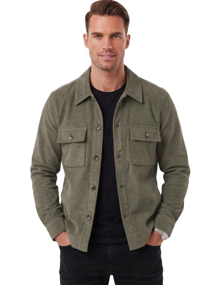 DeepSEA Erkek Slim Fit Fitilli Kadife Ceket – %100 Pamuk Düğmeli Cepli Astarsız 2701104